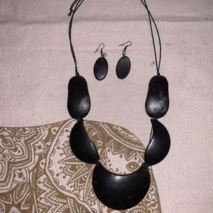 Necklace and earrings